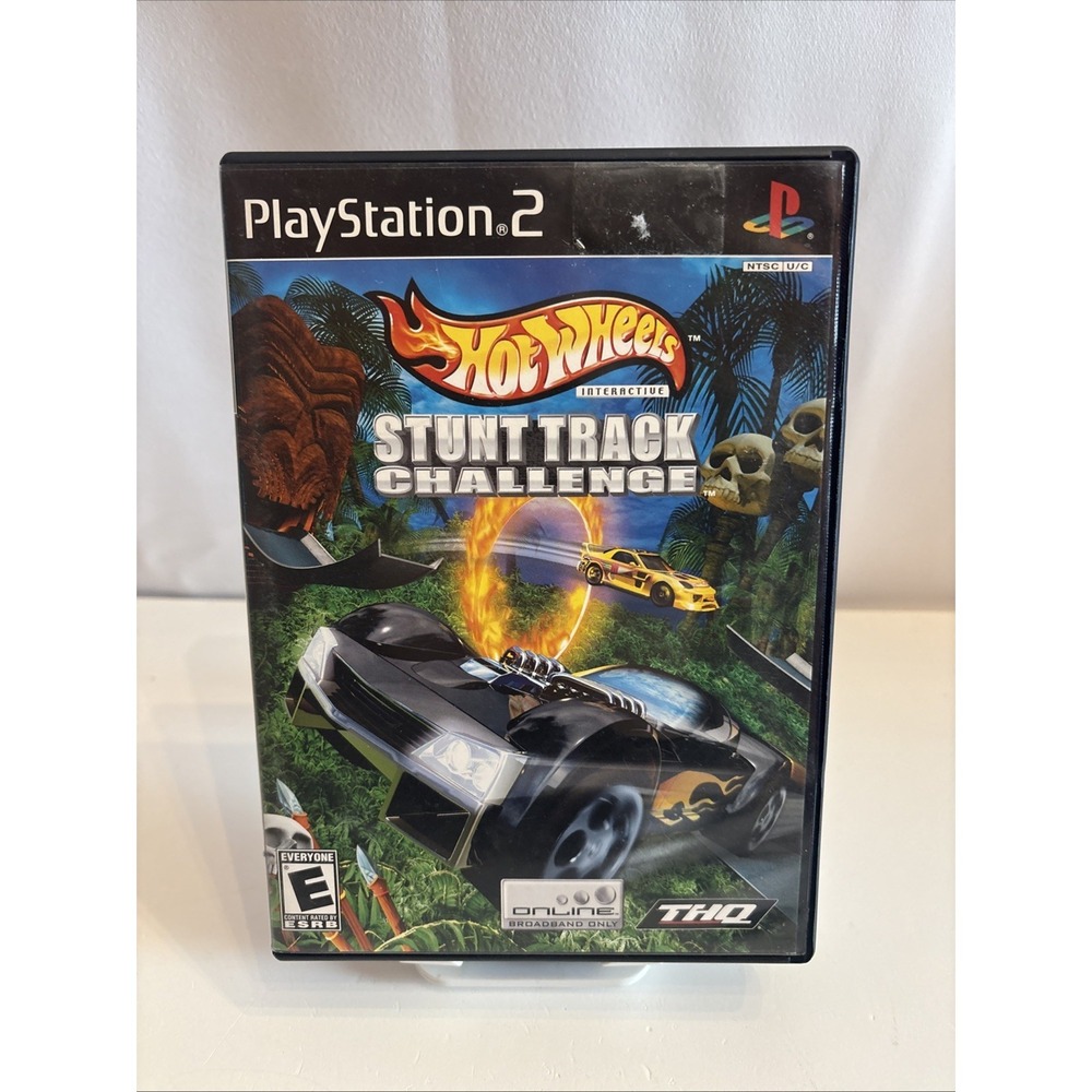 Hot Wheels Stunt Track Challenge PS2 PlayStation 2 Complete‎ Tested & Working